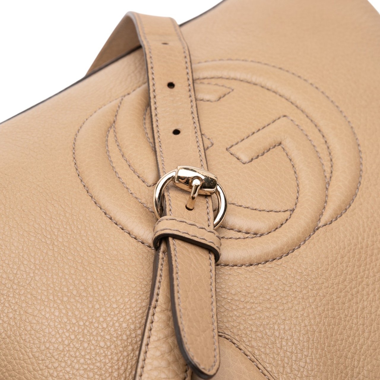 Gucci Small Leather Soho Working Satchel Bruin