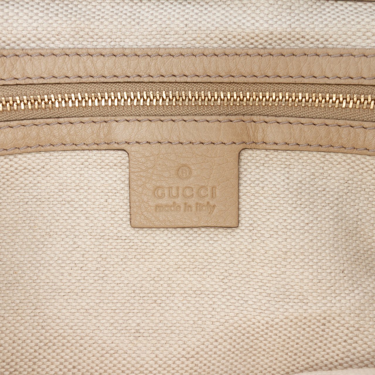 Gucci Small Leather Soho Working Satchel Bruin