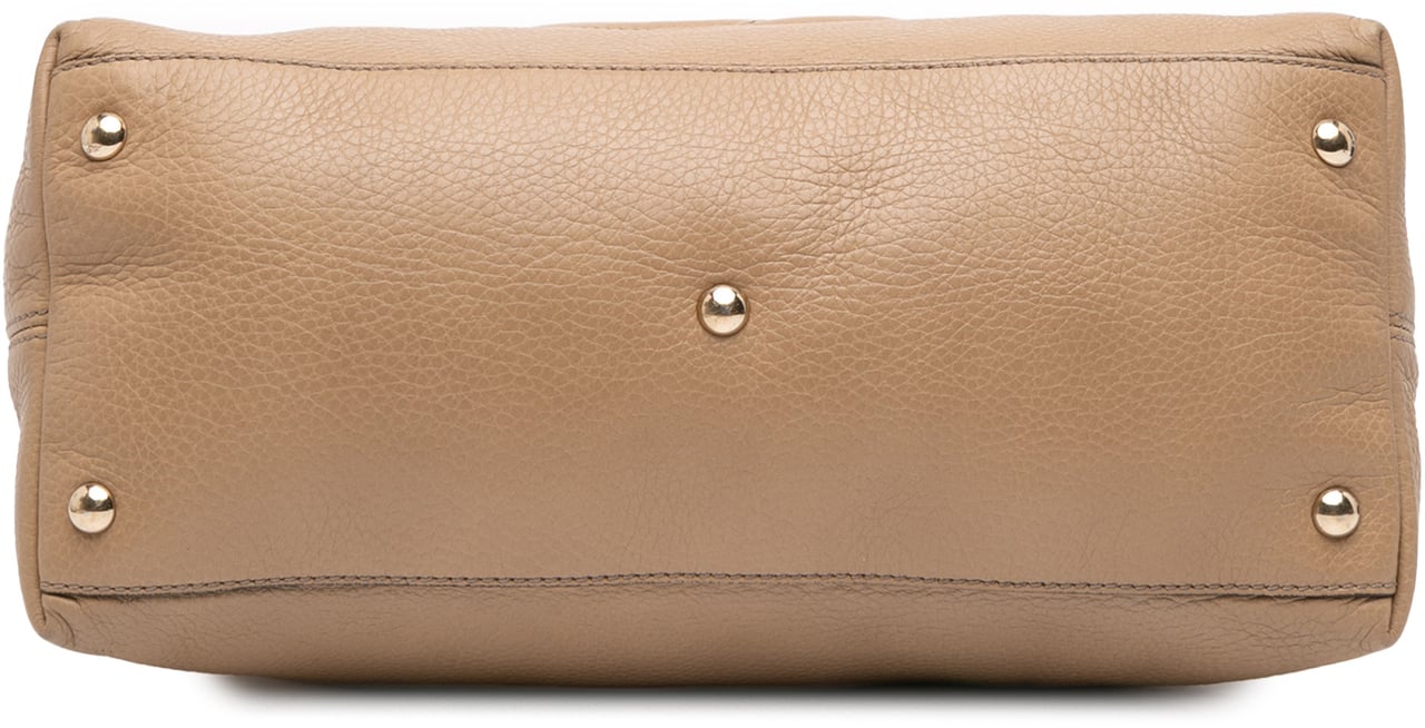 Gucci Small Leather Soho Working Satchel Bruin