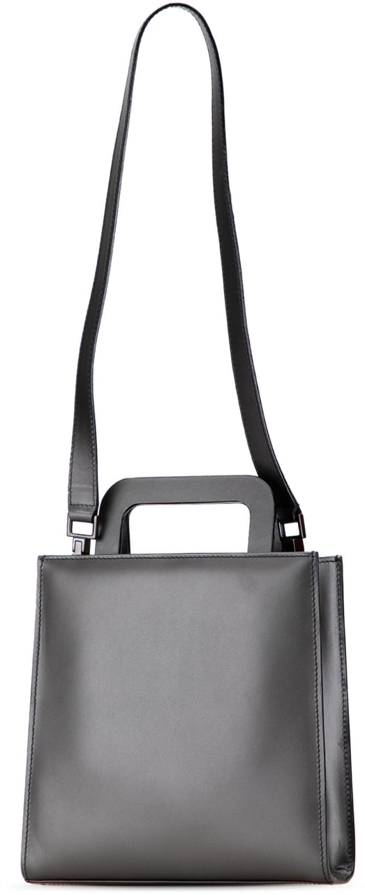 Gucci Leather Convertible Tote Zwart