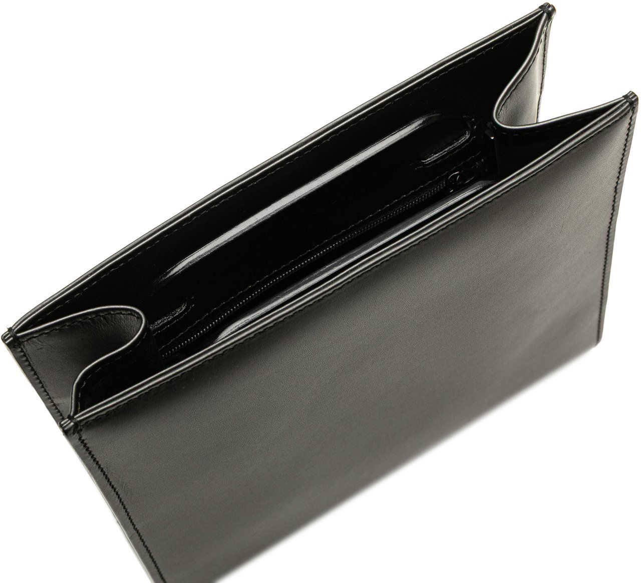 Gucci Leather Convertible Tote Zwart