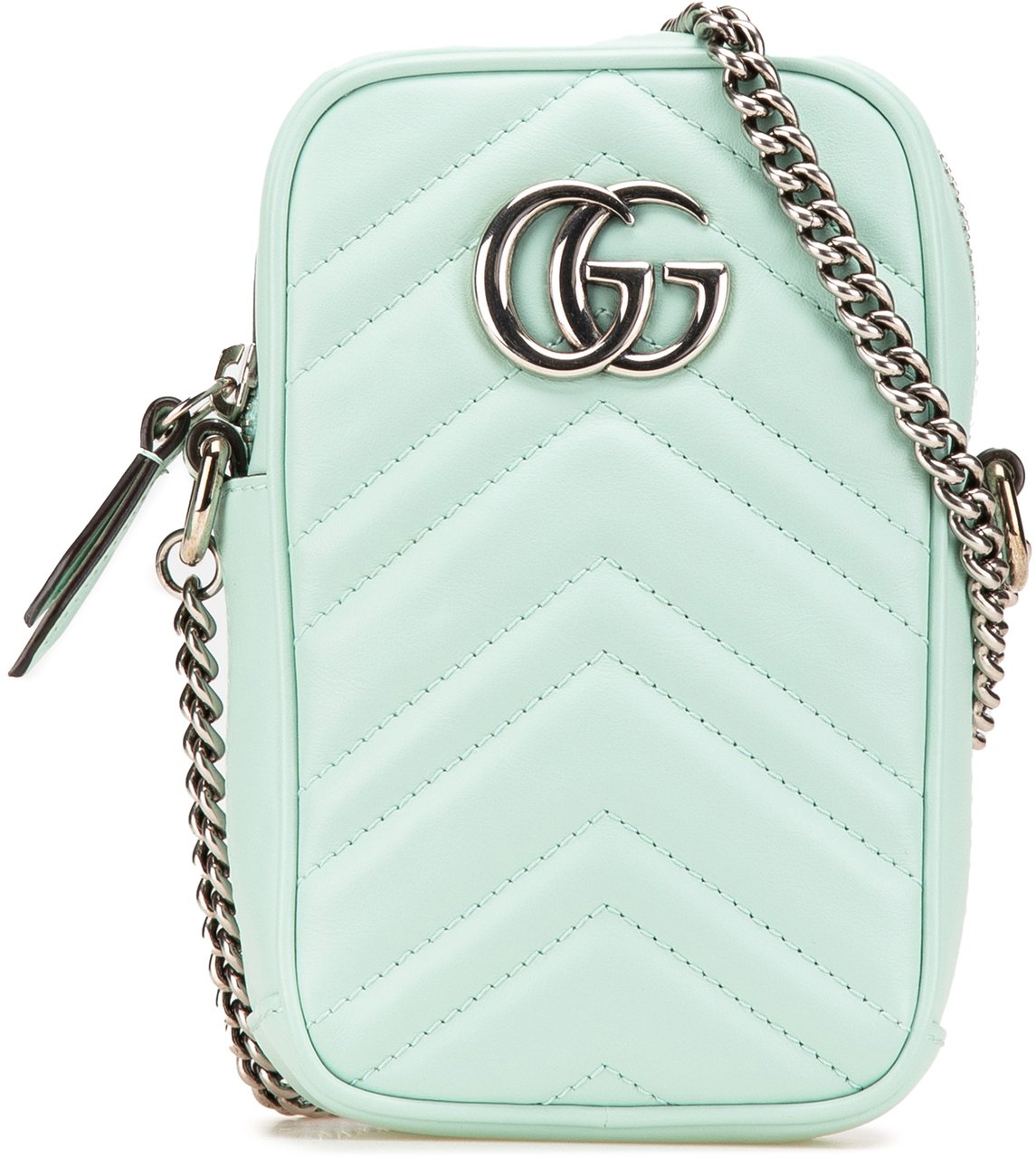 Gucci Mini GG Marmont Matelasse Leather Crossbody Groen