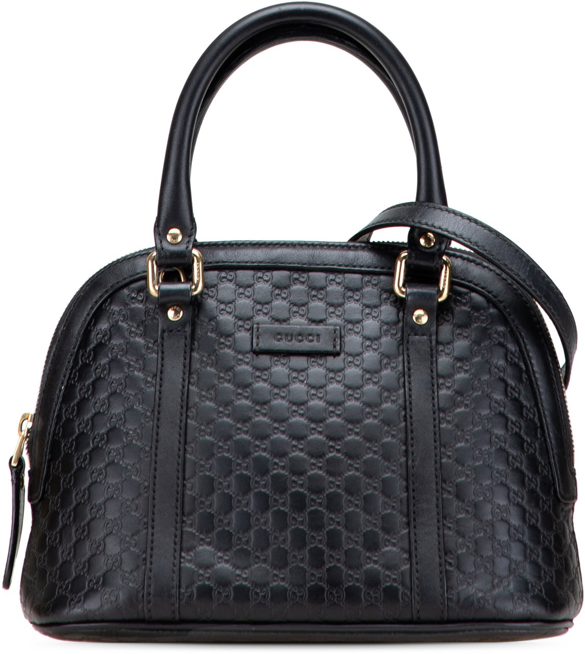 Gucci Mini Microguccissima Dome Satchel Zwart
