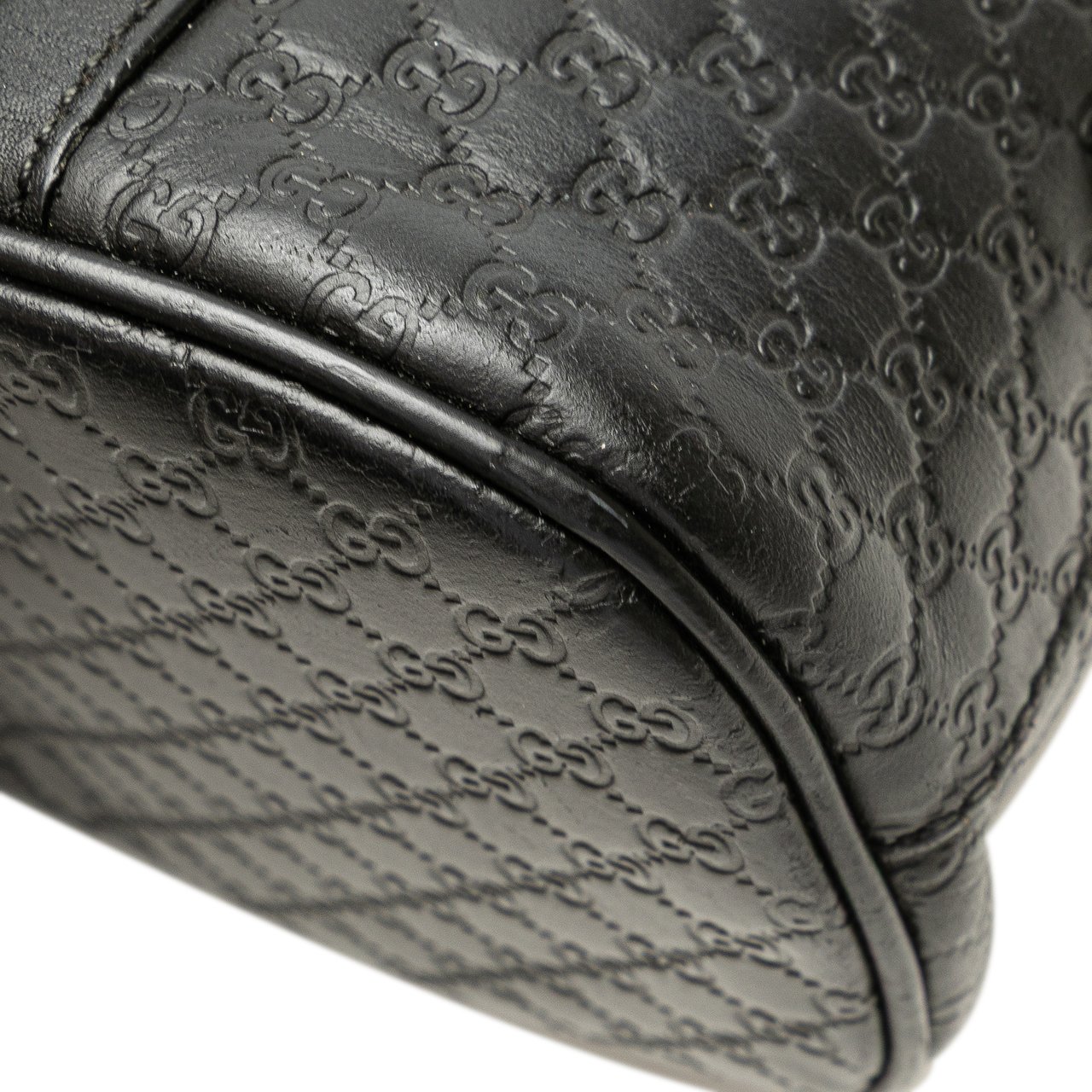 Gucci Mini Microguccissima Dome Satchel Zwart