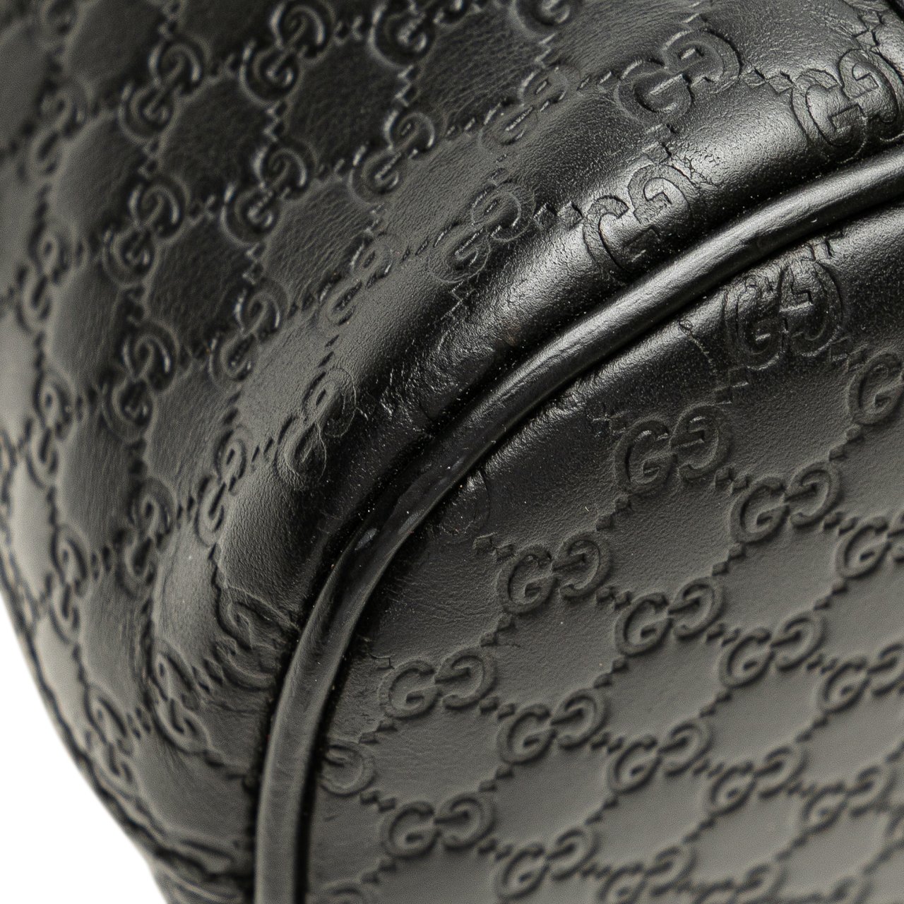 Gucci Mini Microguccissima Dome Satchel Zwart