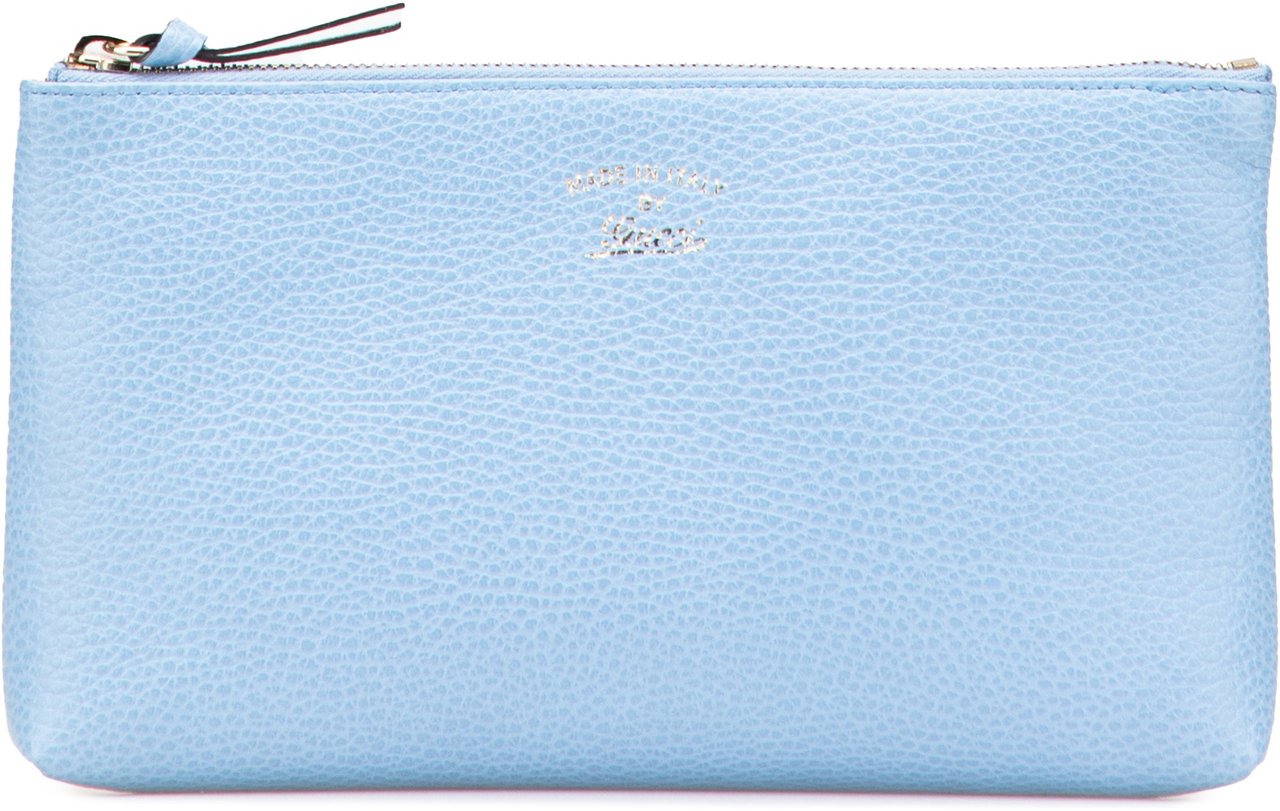 Gucci Large Dollar Calfskin Swing Pouch Blauw