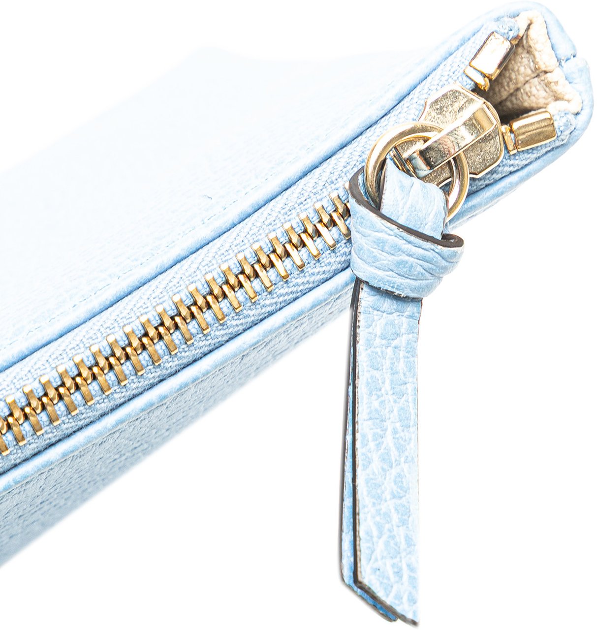 Gucci Large Dollar Calfskin Swing Pouch Blauw