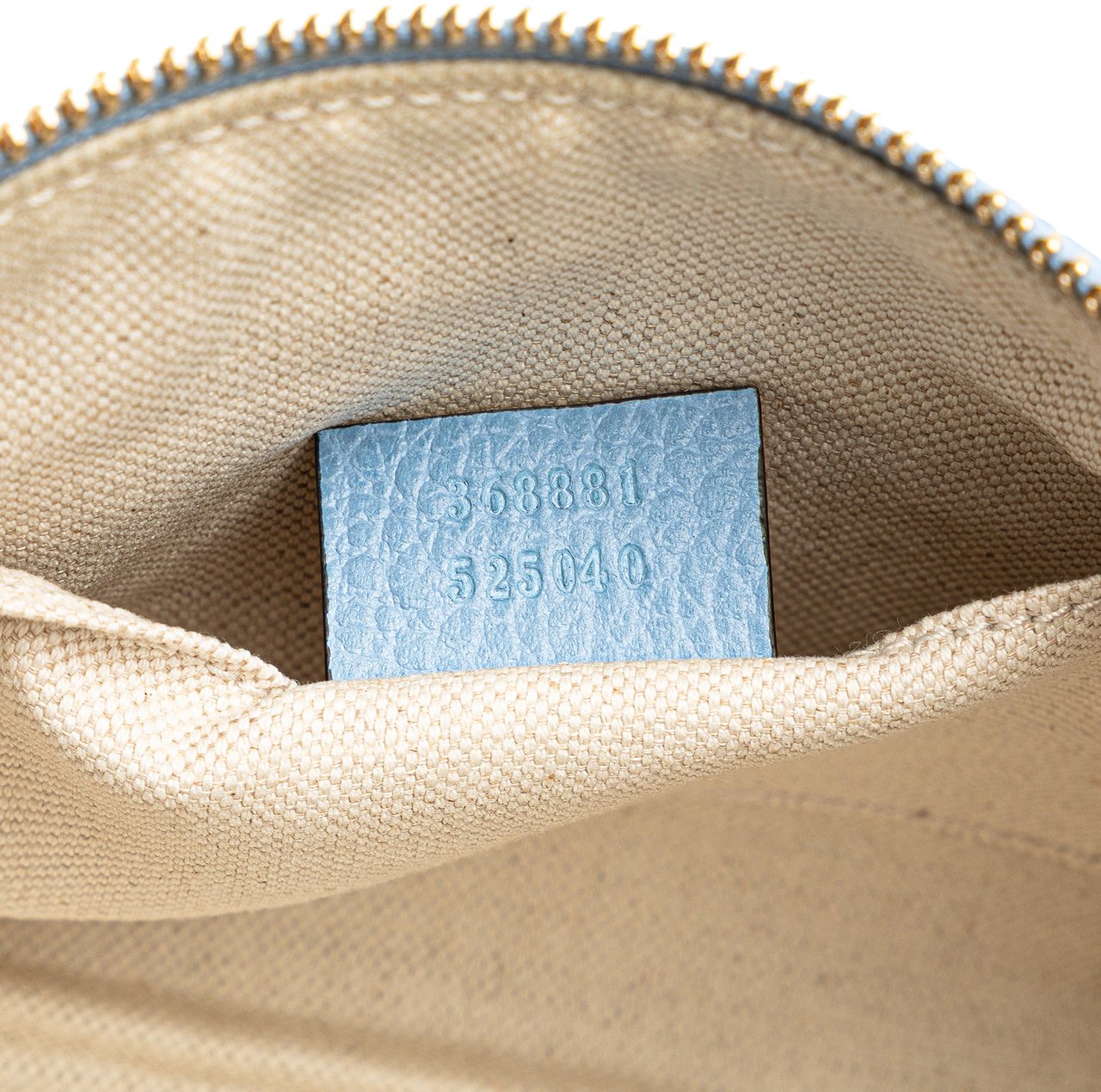 Gucci Large Dollar Calfskin Swing Pouch Blauw