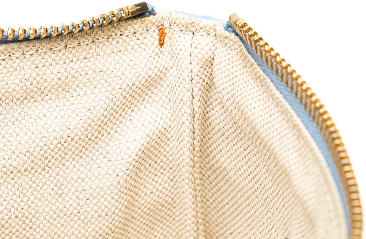 Gucci Large Dollar Calfskin Swing Pouch Blauw