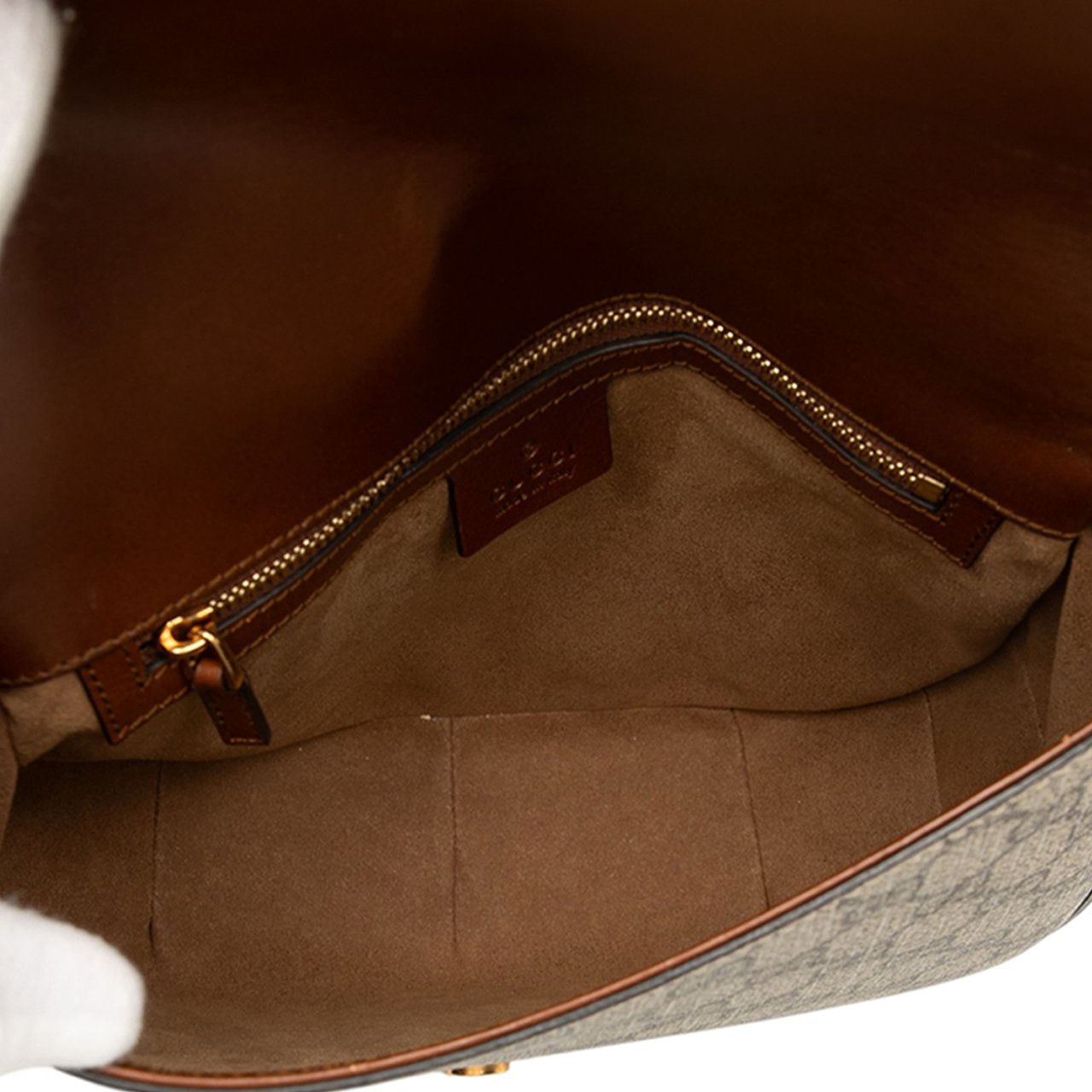 Gucci GG Supreme Linea A Crossbody Bruin