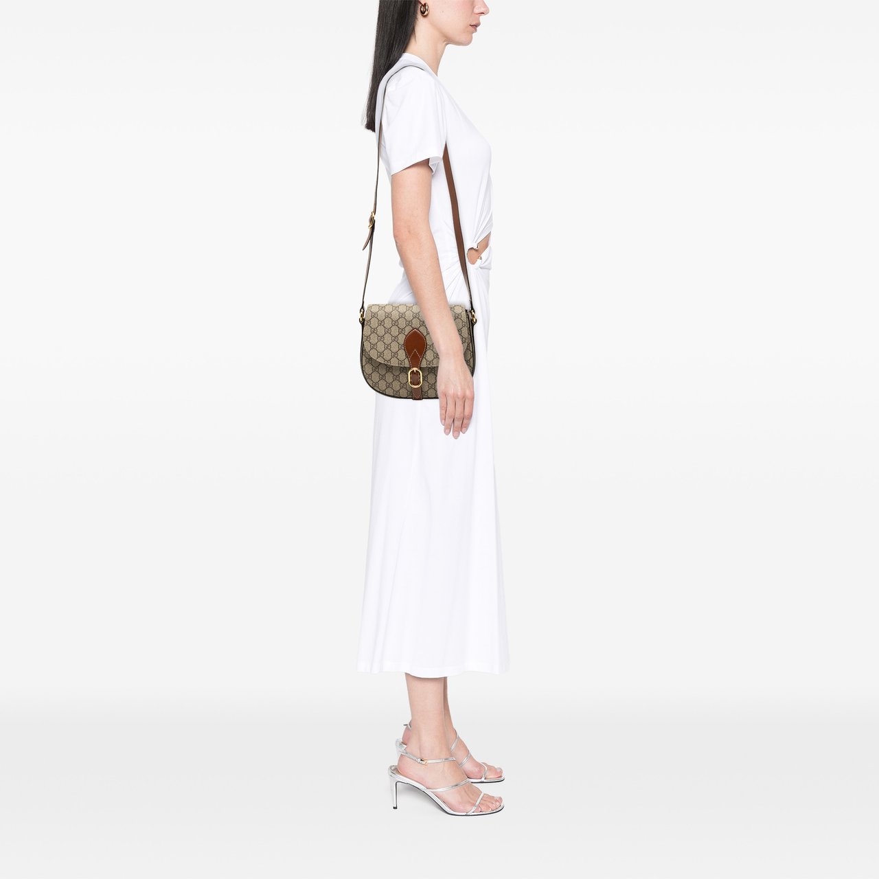 Gucci GG Supreme Linea A Crossbody Bruin