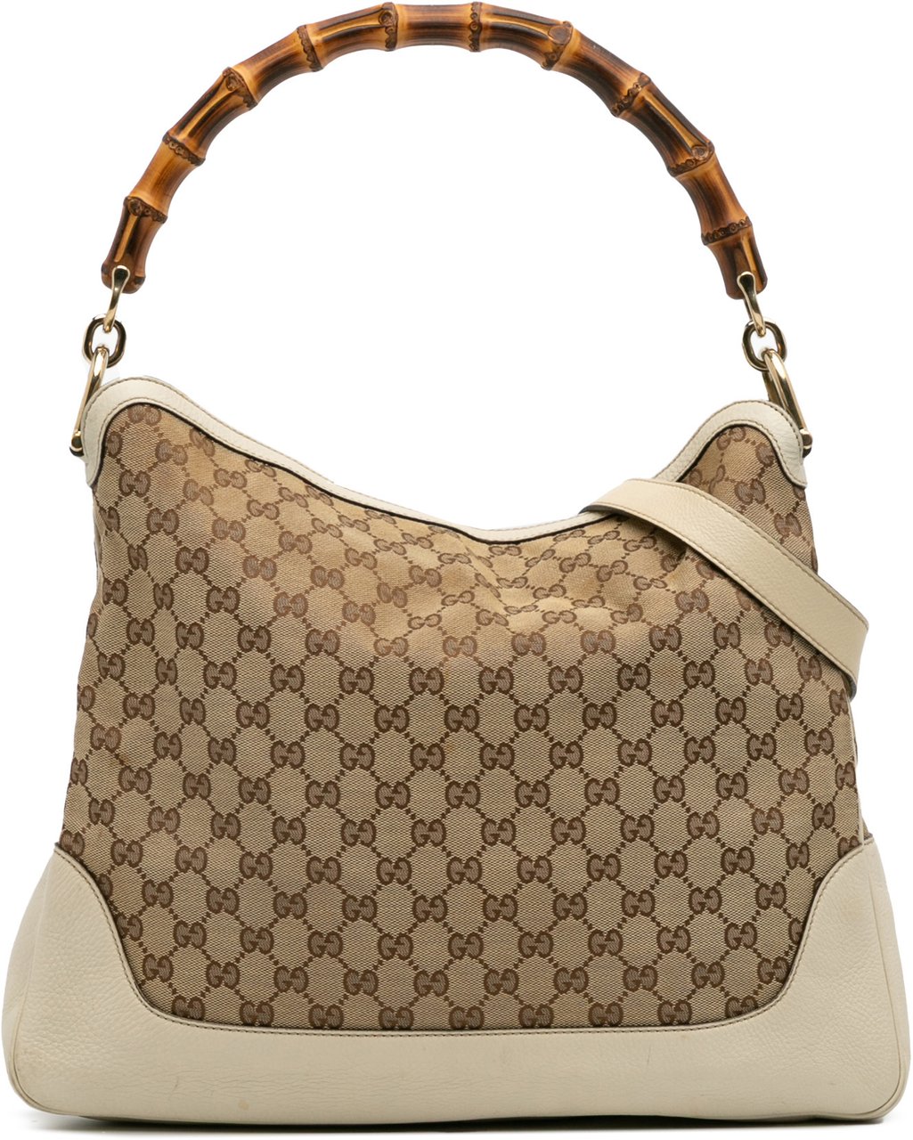 Gucci GG Canvas Bamboo Diana Satchel Bruin