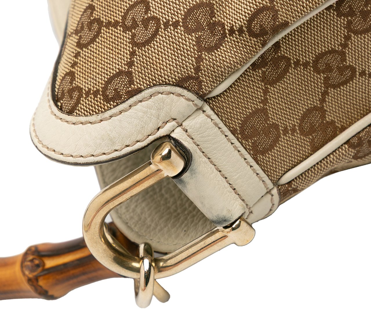Gucci GG Canvas Bamboo Diana Satchel Bruin