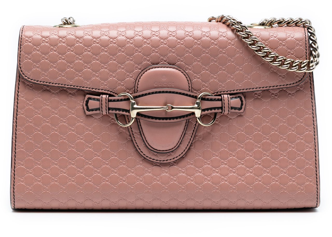 Gucci Medium Microguccissima Emily Shoulder Bag Roze