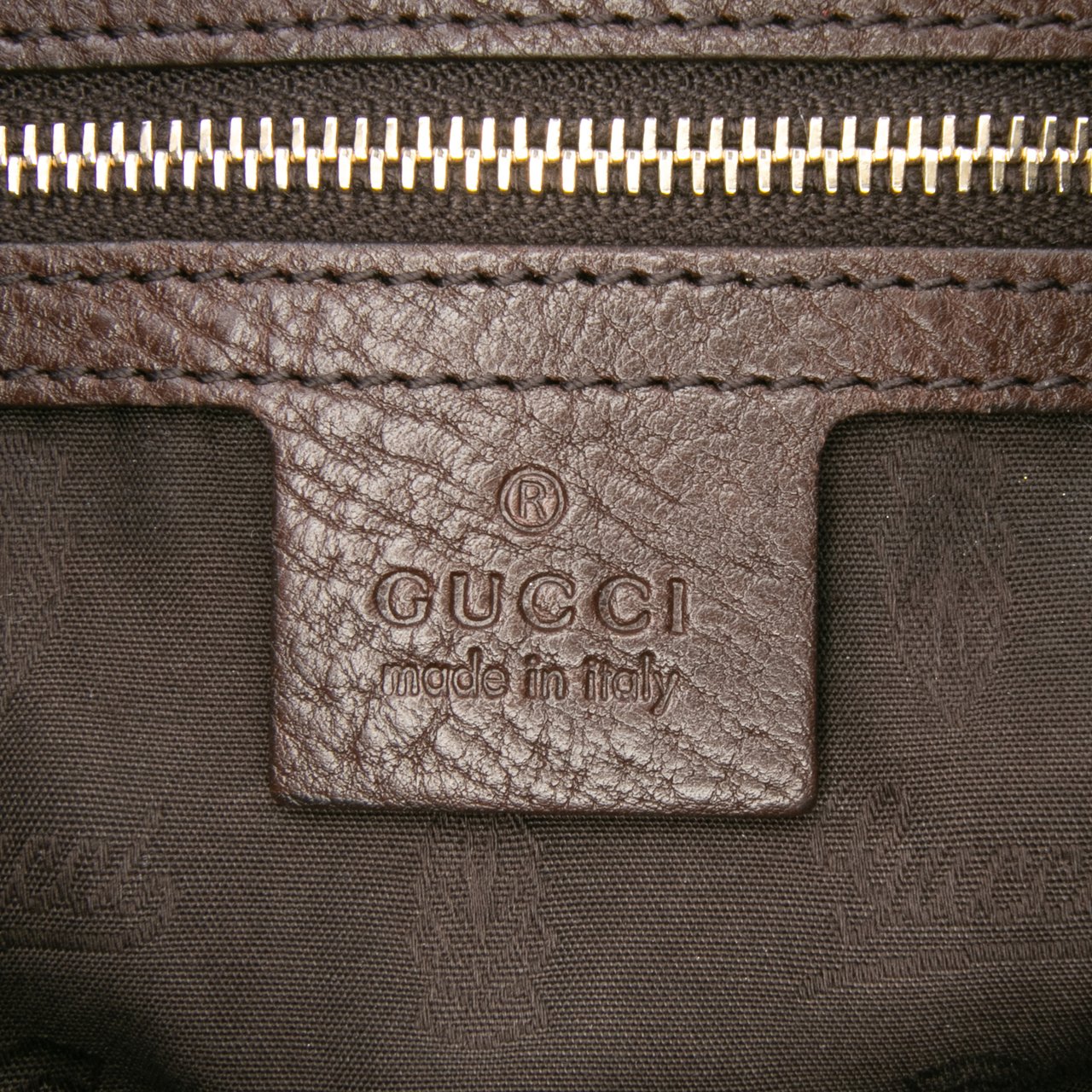 Gucci Medium GG Canvas Charm Dome Satchel Bruin