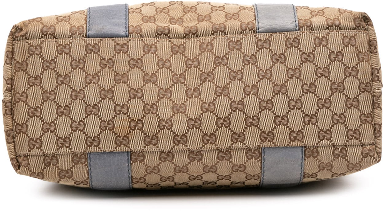Gucci GG Canvas Bamboo Libeccio Tote Bruin