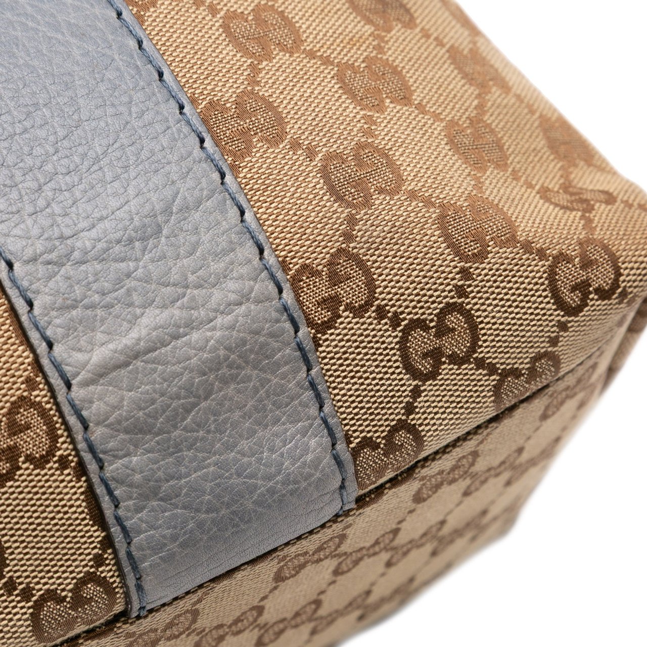 Gucci GG Canvas Bamboo Libeccio Tote Bruin