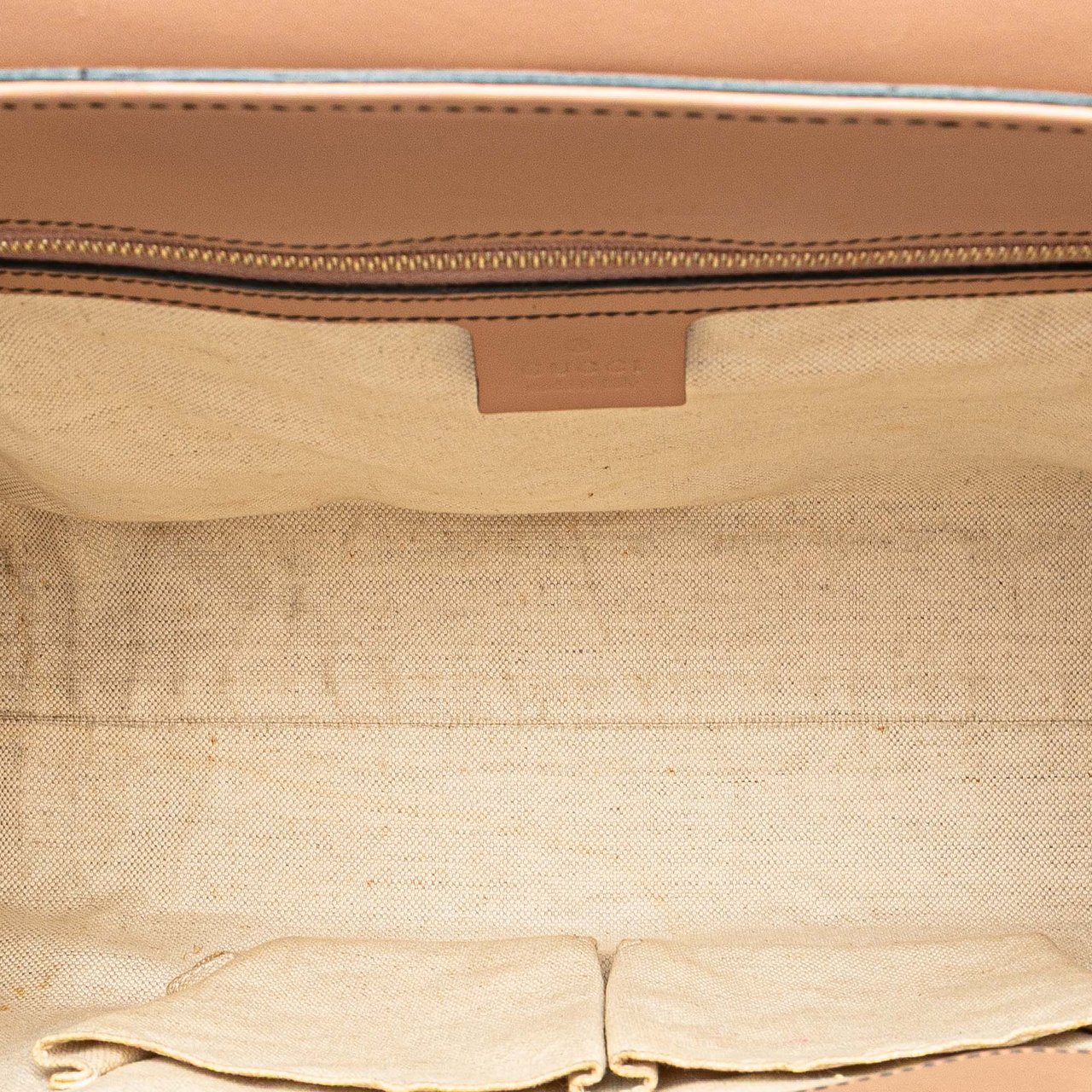 Gucci Large GG Canvas Emily Shoulder Bag Bruin
