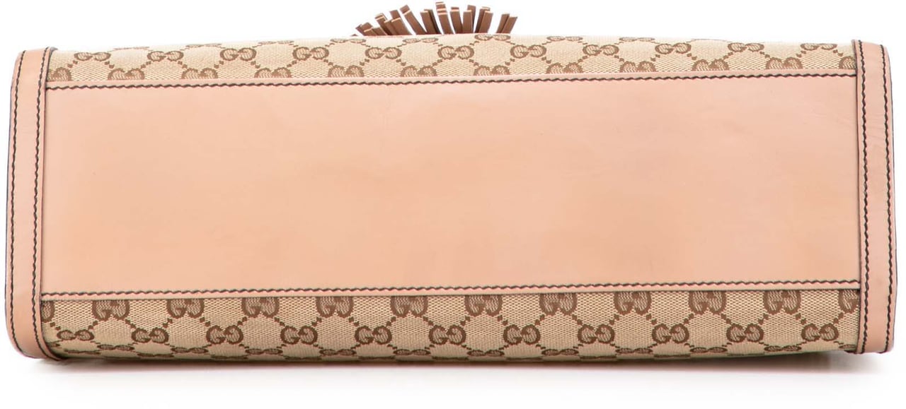 Gucci Large GG Canvas Emily Shoulder Bag Bruin