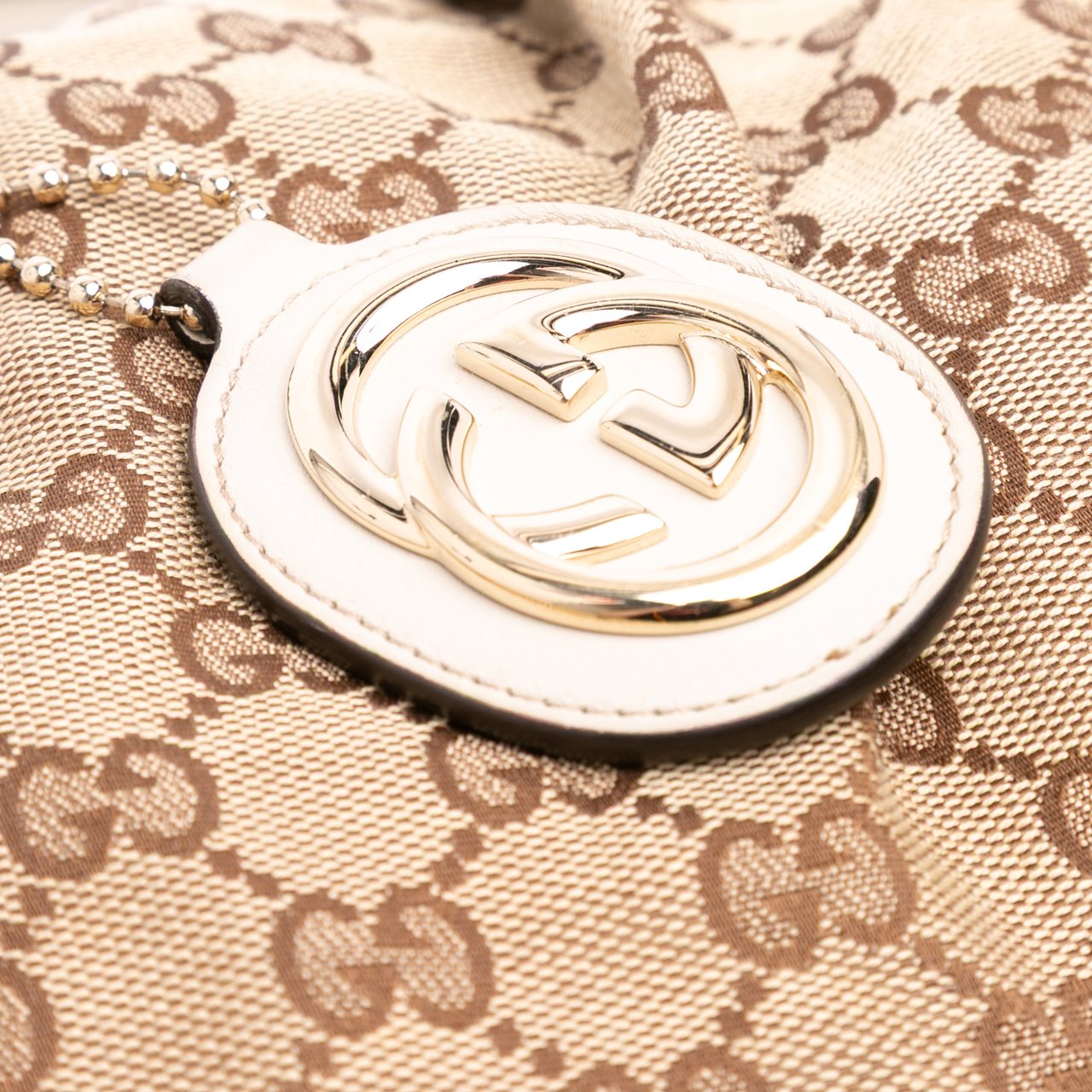 Gucci GG Canvas Sukey Satchel Bruin
