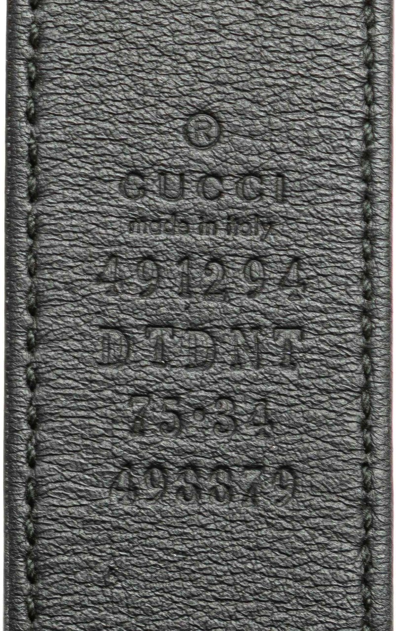 Gucci GG Marmont Matelasse Leather Animalier Belt Bag Zwart