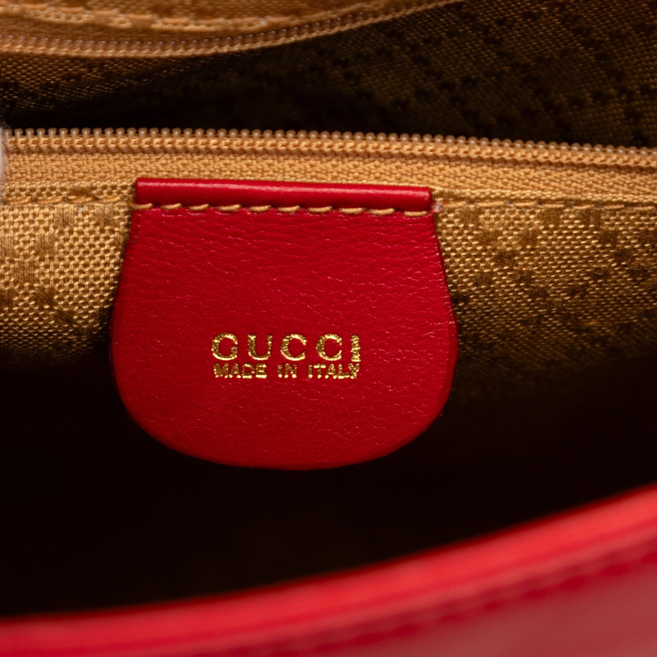 Gucci Leather Horsebit Backpack Rood