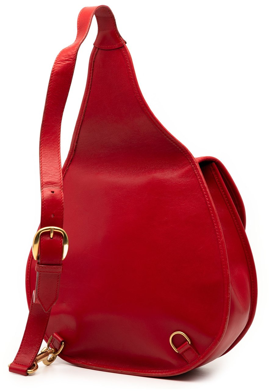 Gucci Leather Horsebit Backpack Rood