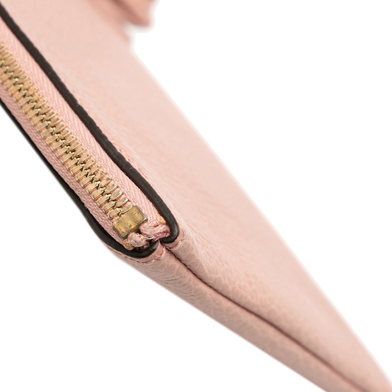 Gucci Calfskin Bamboo Clutch Roze