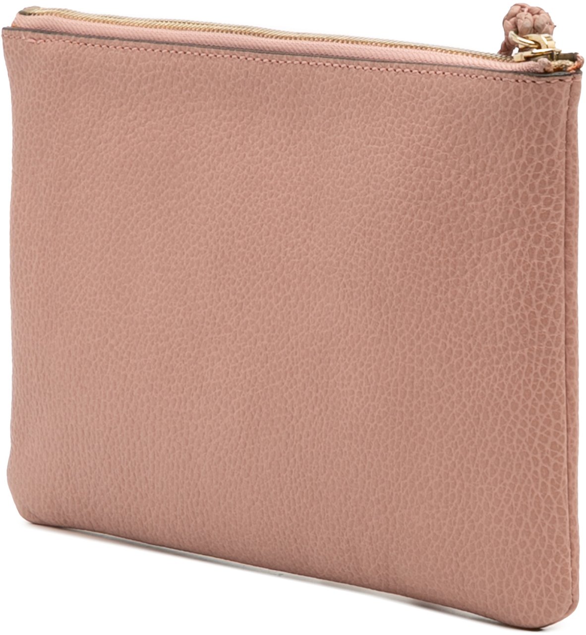 Gucci Calfskin Bamboo Clutch Roze