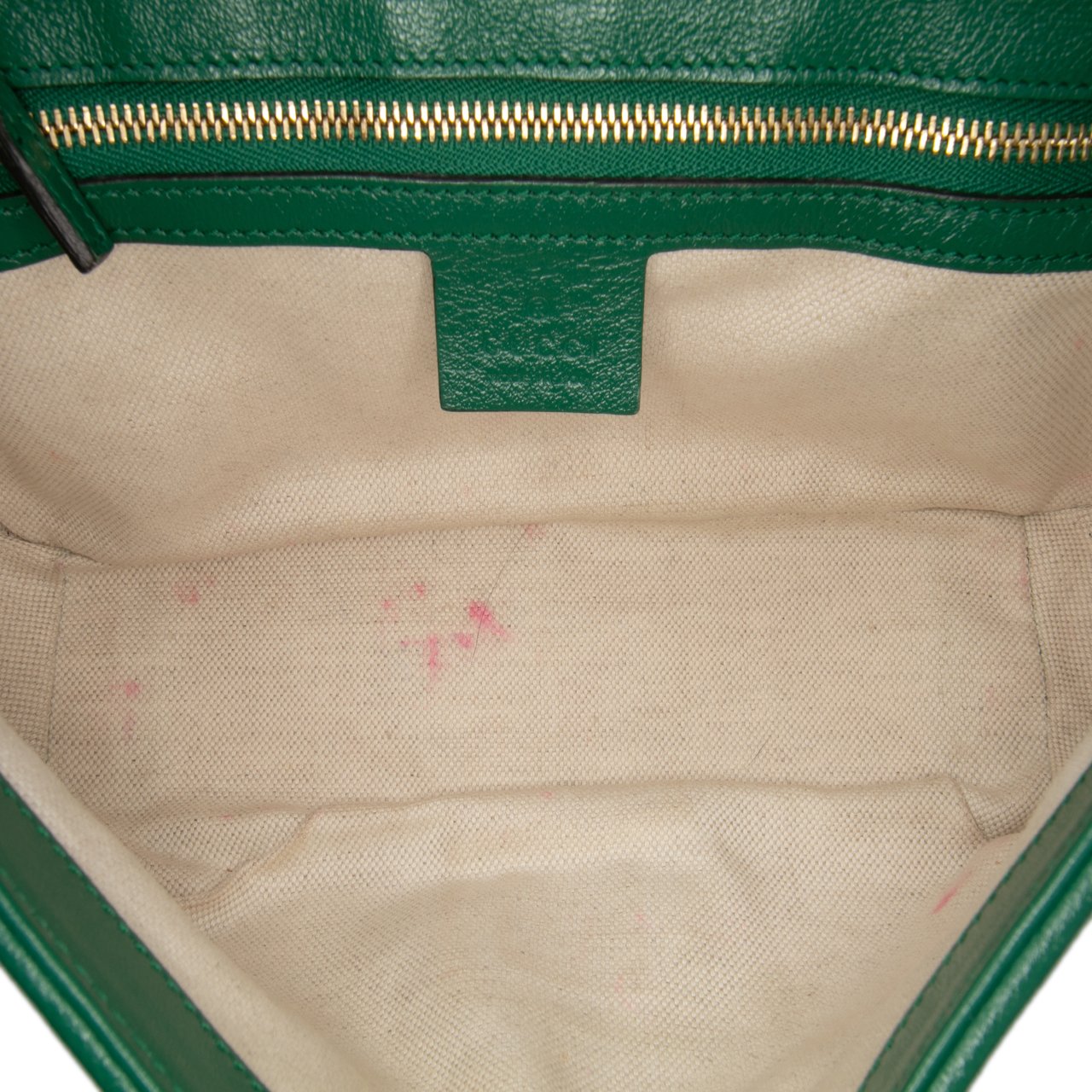 Gucci Small GG Marmont Matelasse Leather Torchon Flap Crossbody Groen