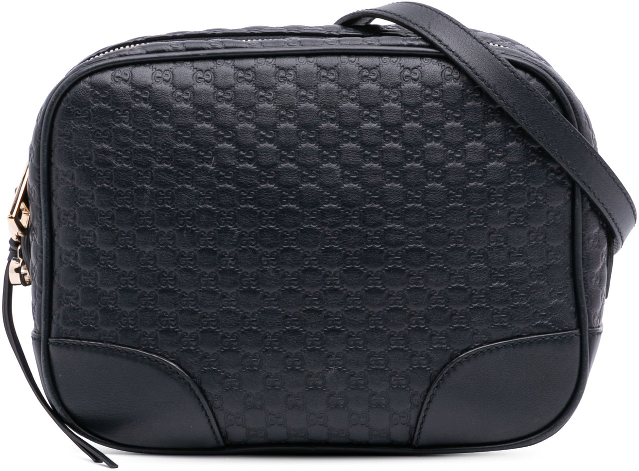 Gucci Microguccissima Bree Crossbody Zwart