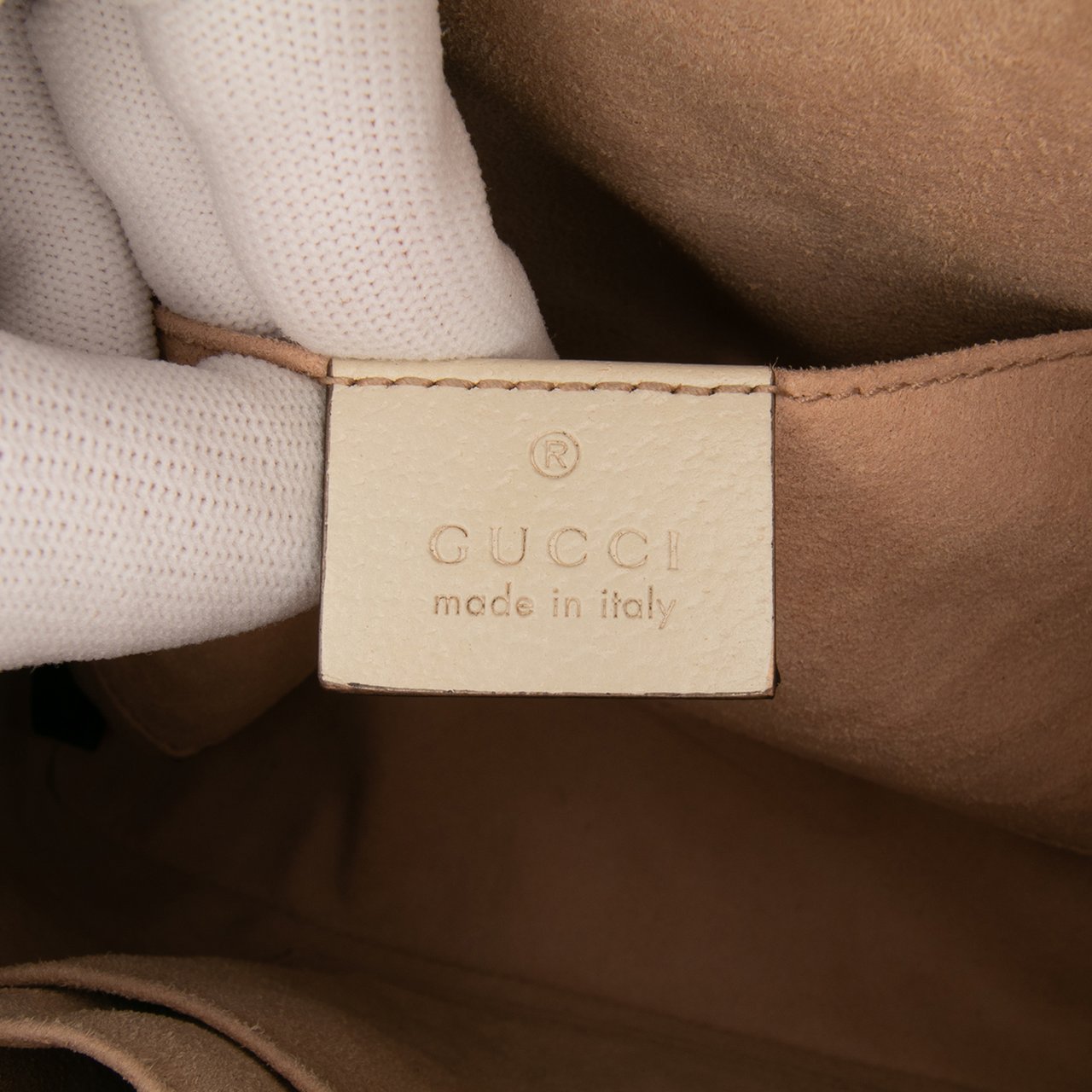 Gucci Small Leather Ophidia Dome Crossbody Wit