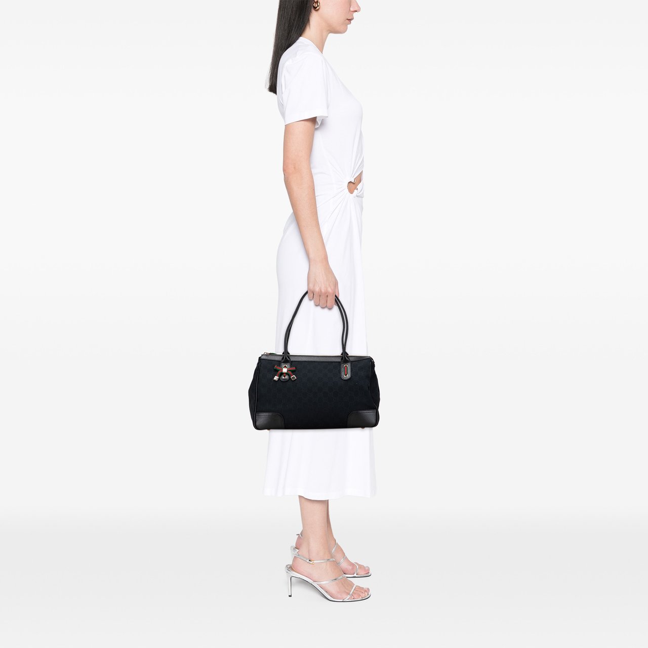 Gucci GG Canvas Princy Shoulder Bag Zwart
