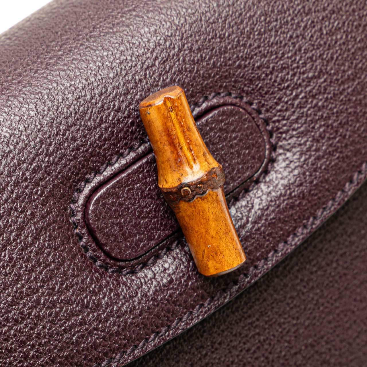 Gucci Calfskin Bamboo Night Paars