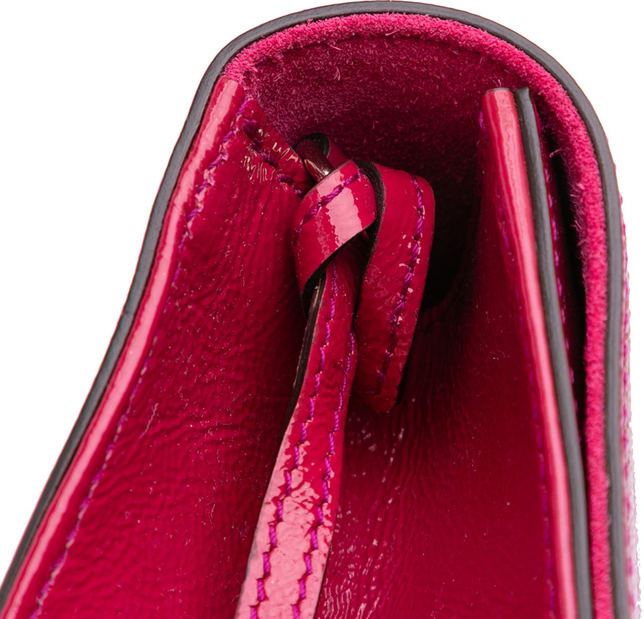 Gucci Soft Patent Soho Disco Clutch Roze