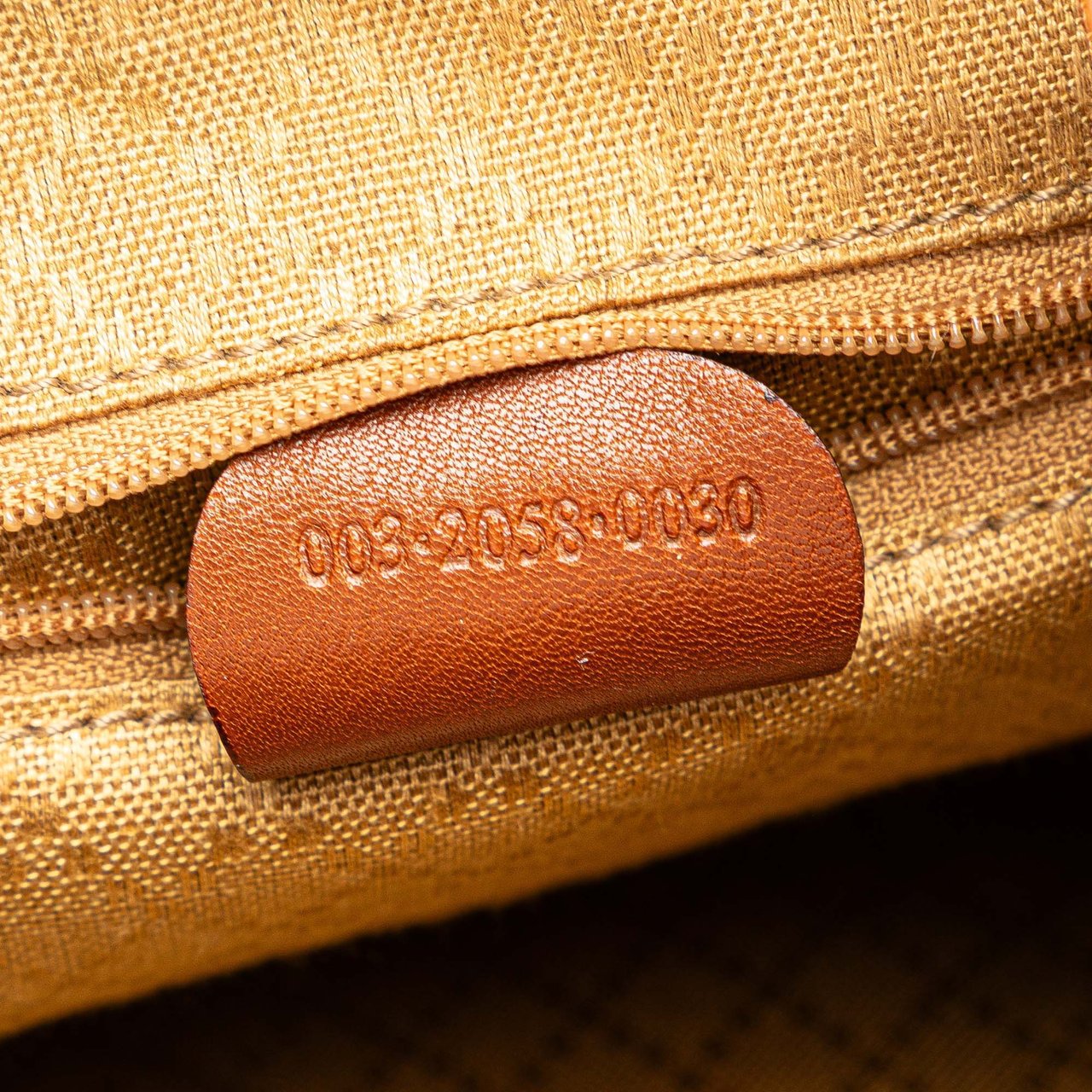 Gucci Leather Bamboo Backpack Bruin