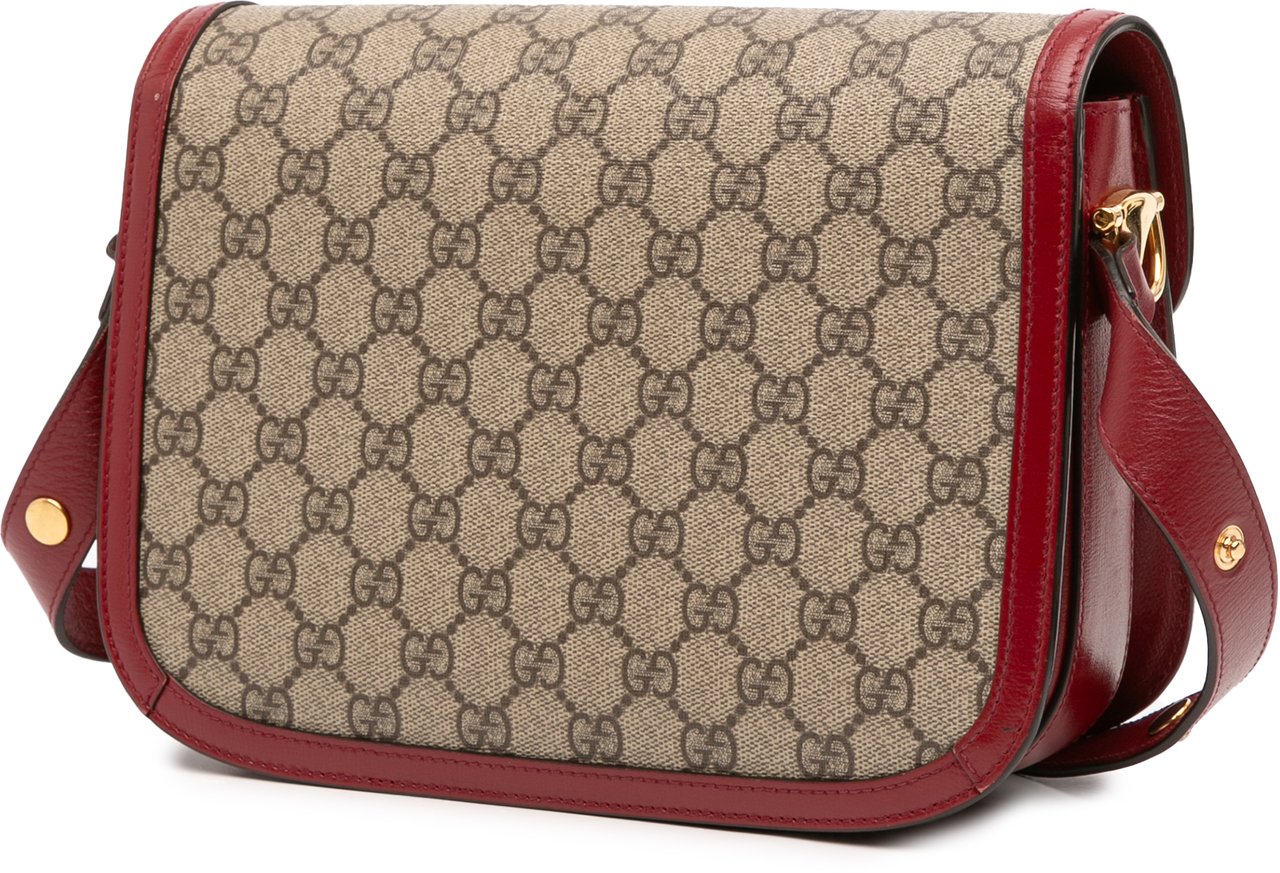 Gucci Medium GG Supreme Horsebit 1955 Shoulder Bag Bruin