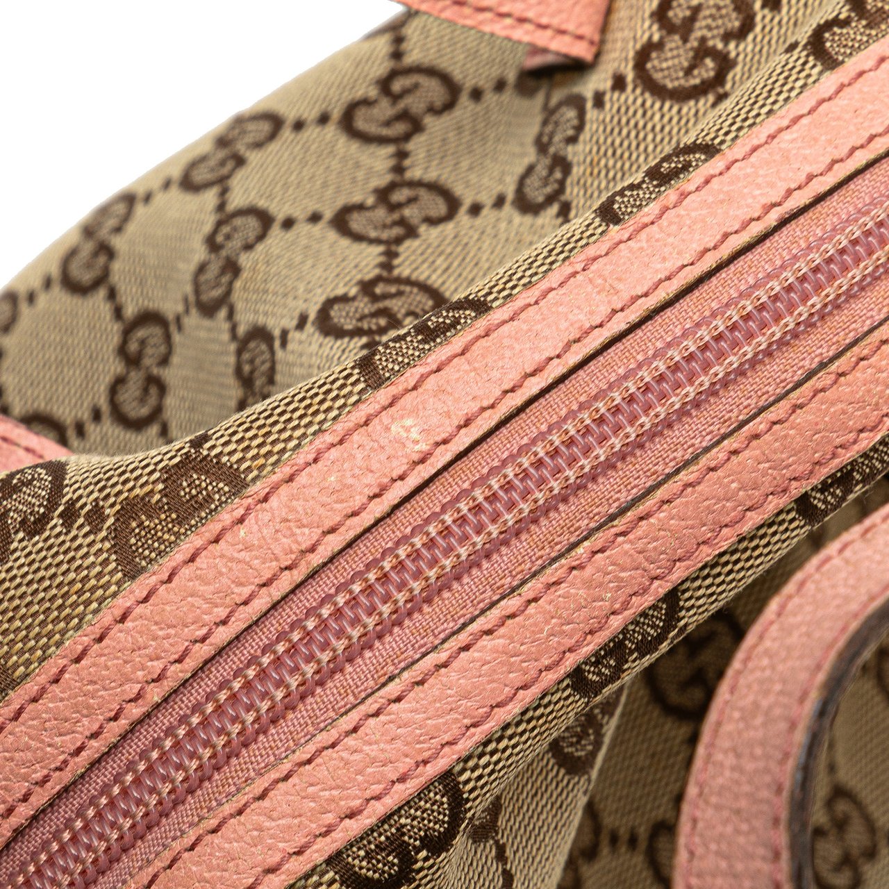 Gucci Mini GG Canvas Balthus Tofu Bag Bruin