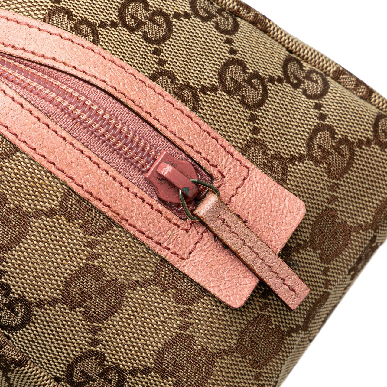Gucci Mini GG Canvas Balthus Tofu Bag Bruin