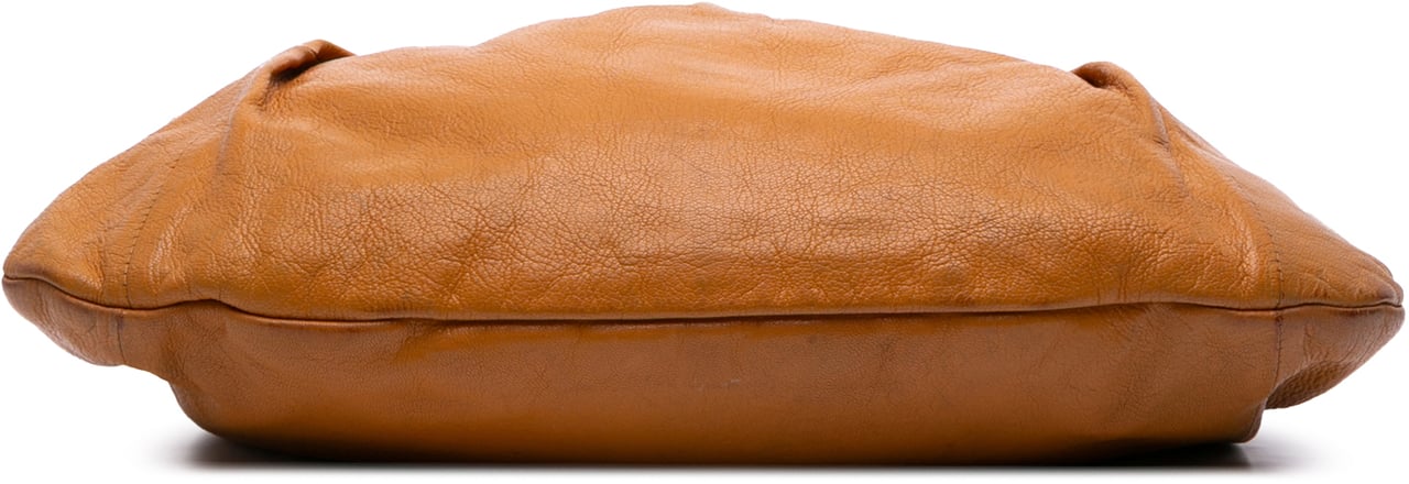 Gucci Leather Bamboo Studded Hobo Bruin
