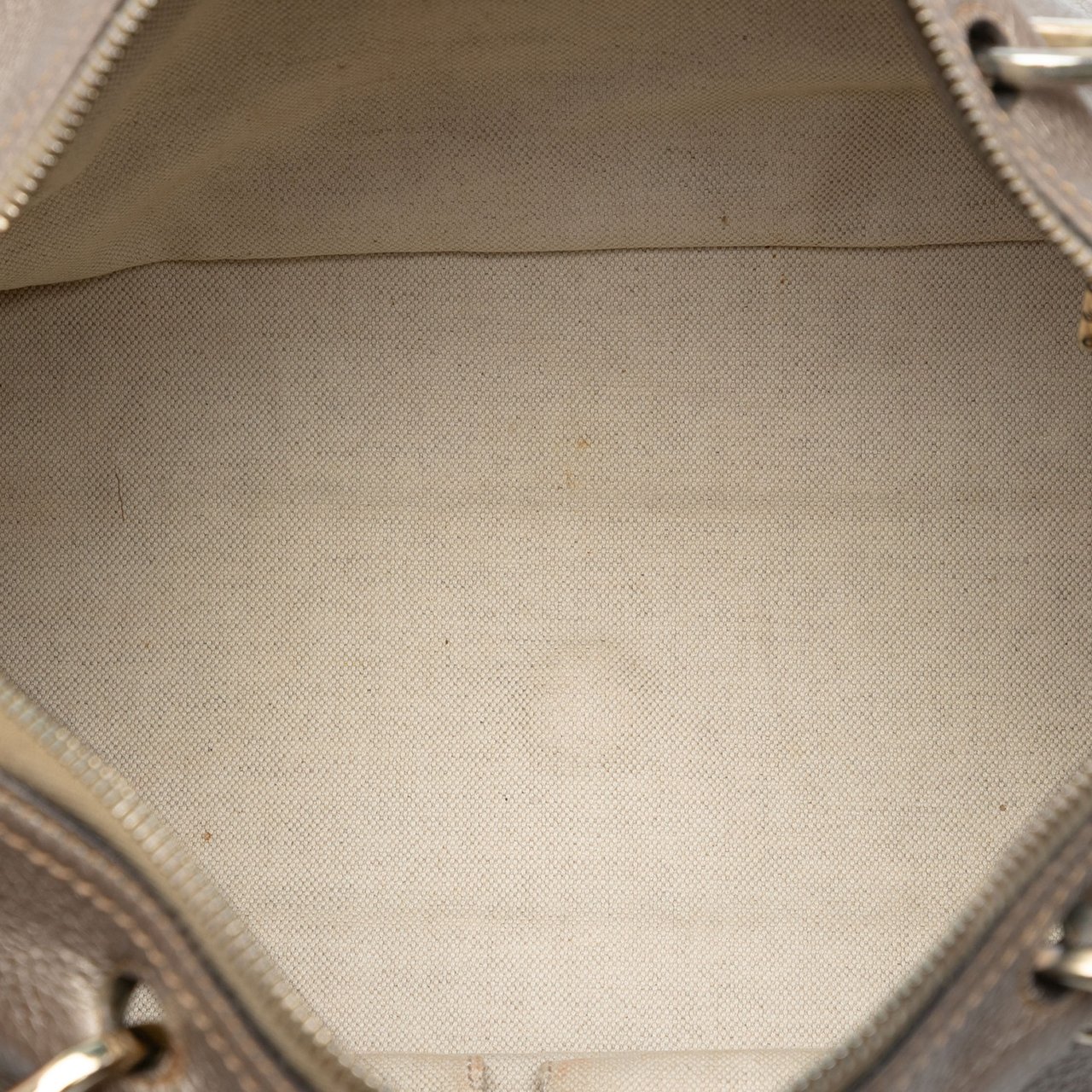 Gucci Medium Calfskin Bamboo Shopper Boston Bag Goud