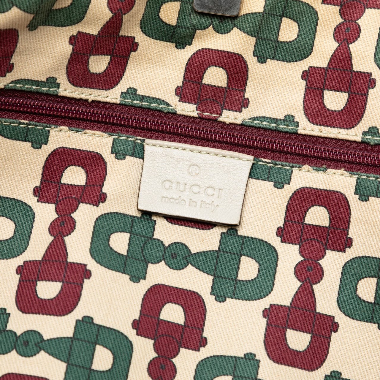 Gucci Guccissima Abbey D Ring Tote Wit