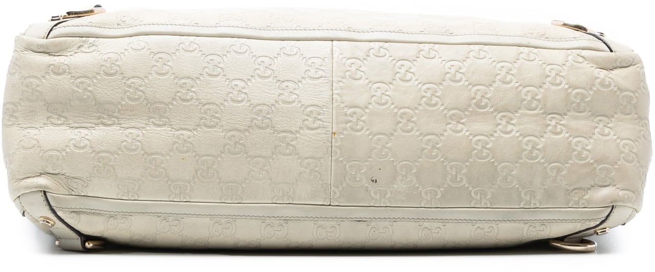 Gucci Guccissima Abbey D Ring Tote Wit