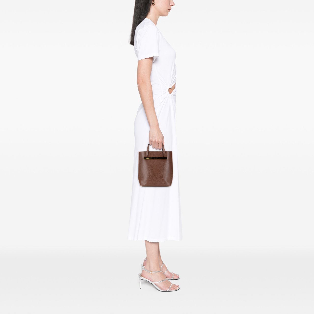Gucci Leather Handbag Bruin