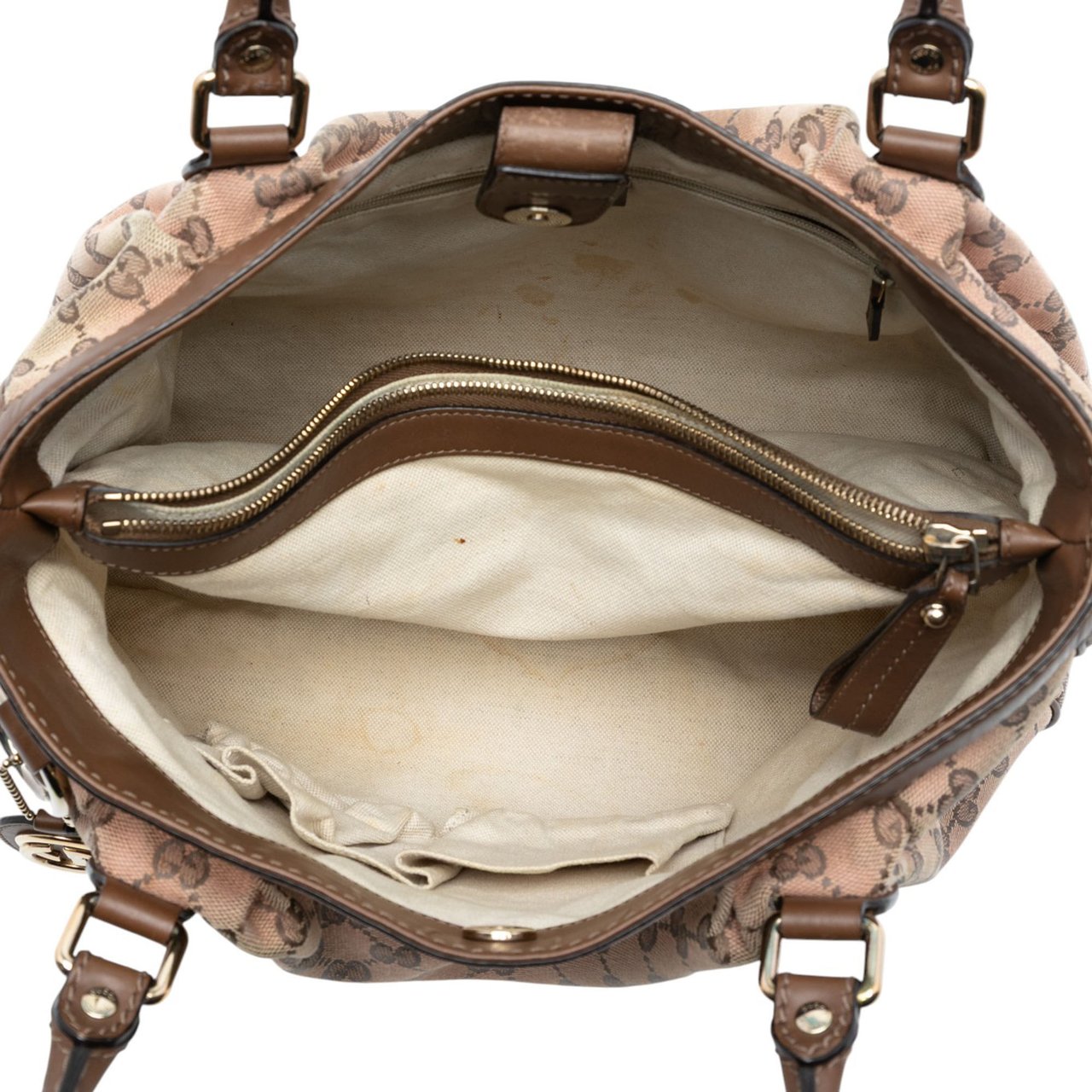 Gucci GG Canvas Sukey Tote Bruin