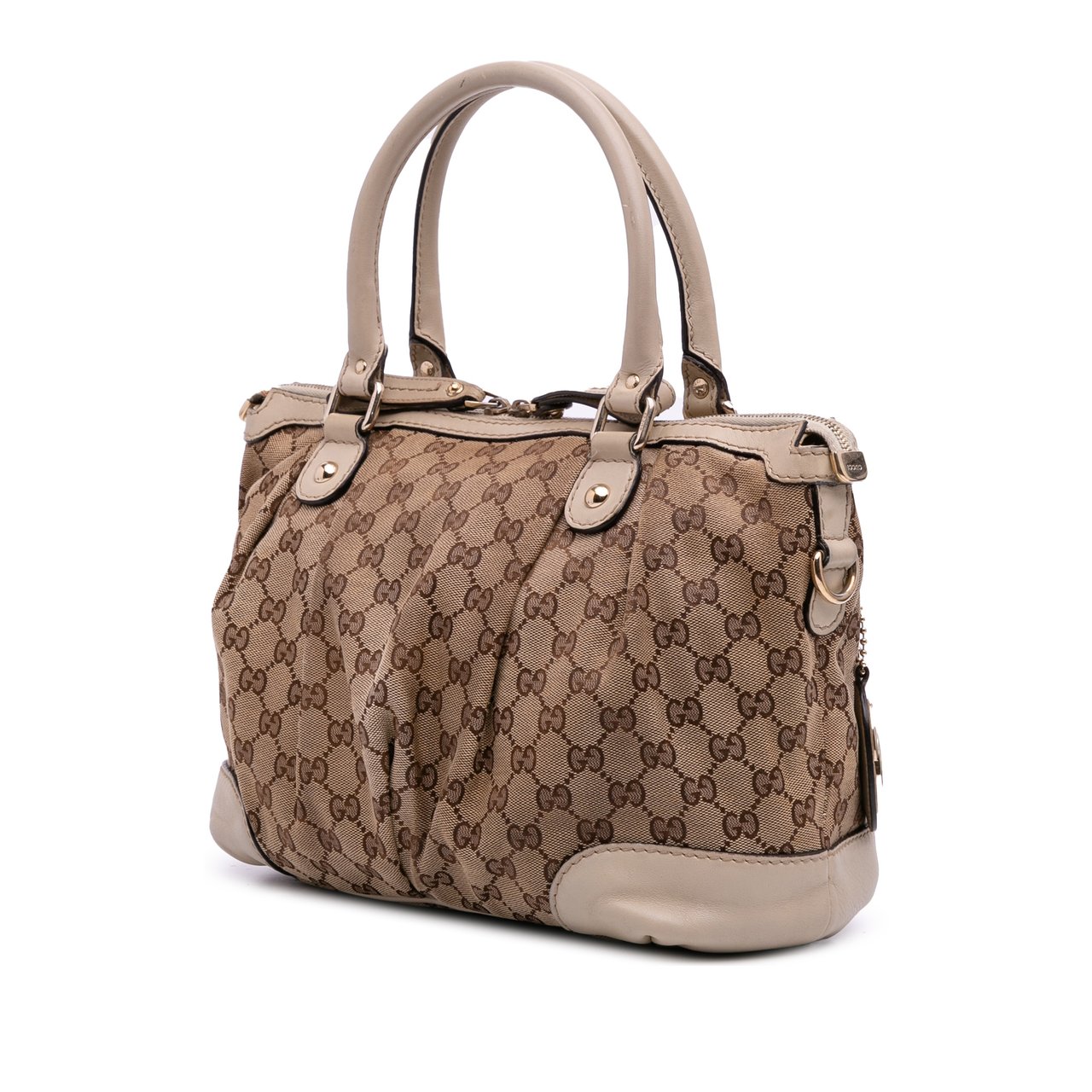 Gucci GG Canvas Sukey Satchel Bruin