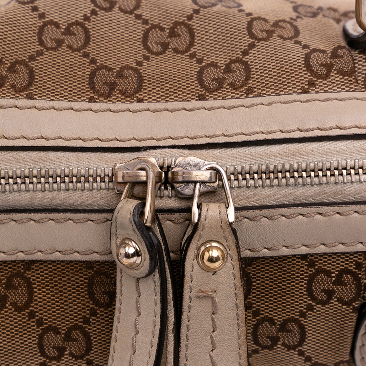 Gucci GG Canvas Sukey Satchel Bruin