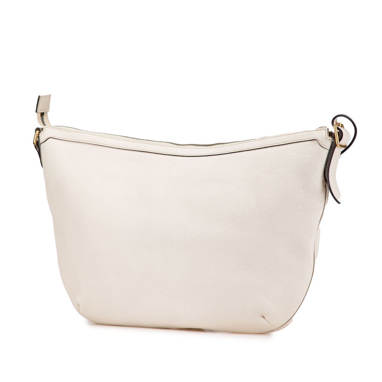 Gucci Leather Logo Half Moon Crossbody Wit