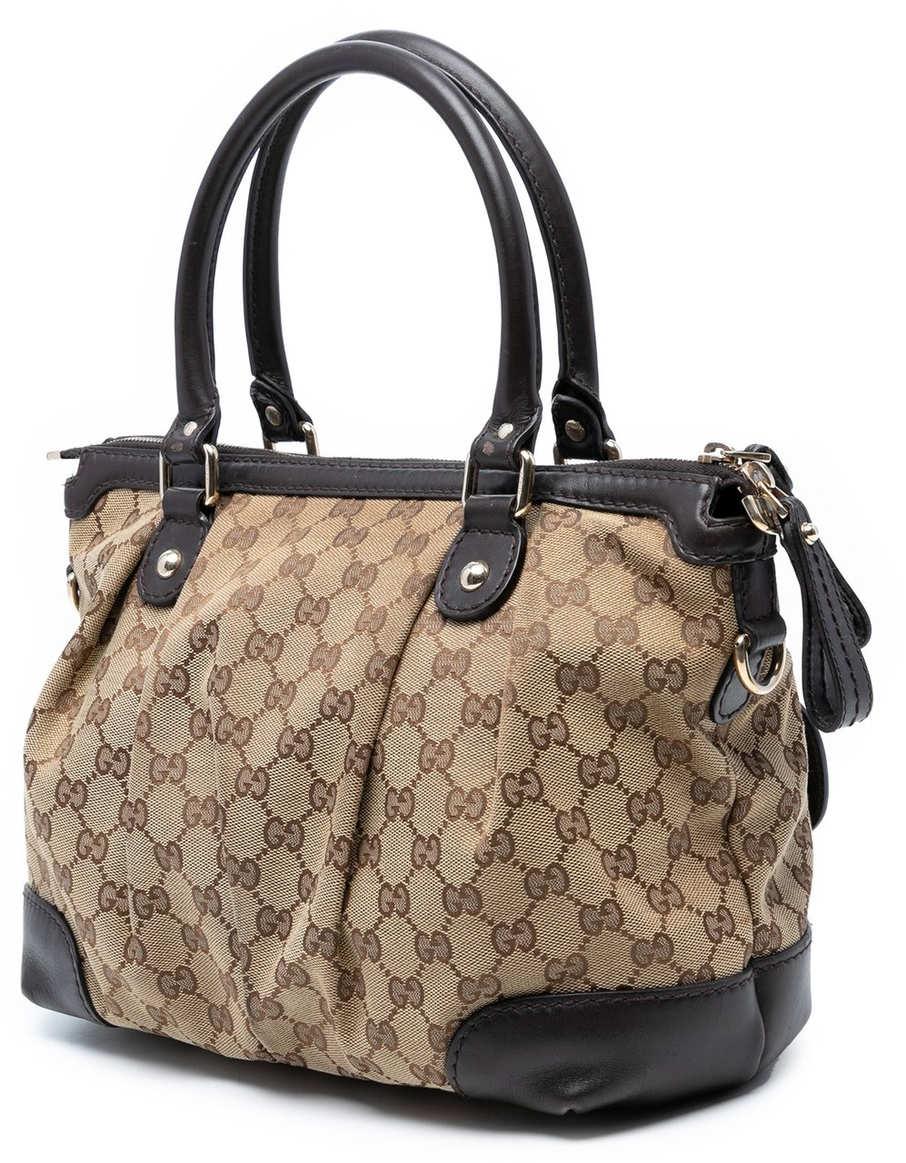 Gucci GG Canvas Sukey Satchel Bruin