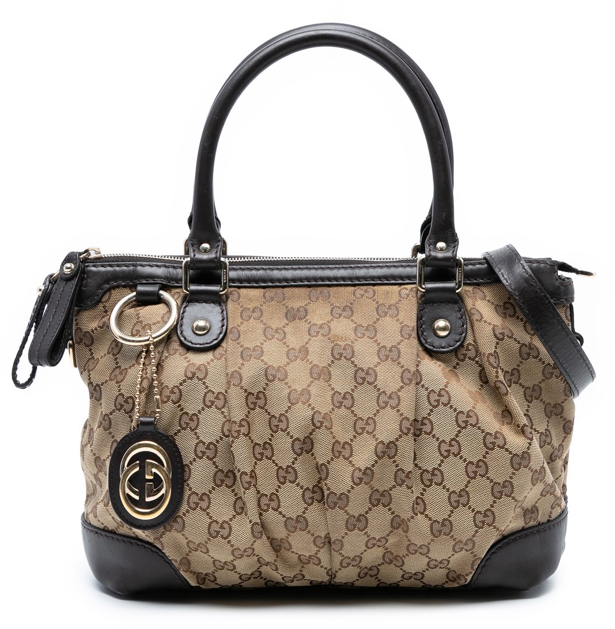 Gucci GG Canvas Sukey Satchel Bruin